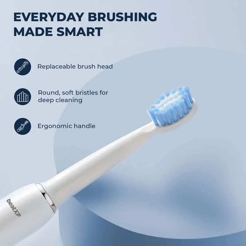 Buzz Electric Toothbrush | In-Built 2 Min Timer | White