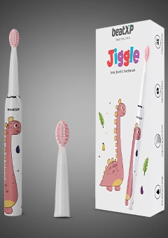 Jiggle Sonic Electric Toothbrush for Kids, 20500 strokes/min with Long Battery Life