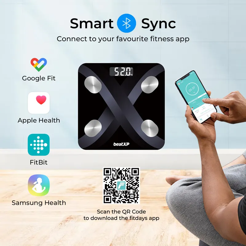 Buy beatXP Smartplus Edge Bluetooth BMI Weight Machine - Accurate ...