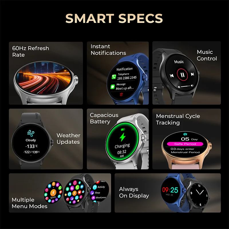 Sigma Refurbished Smart Watch-Gold With Pink Strap